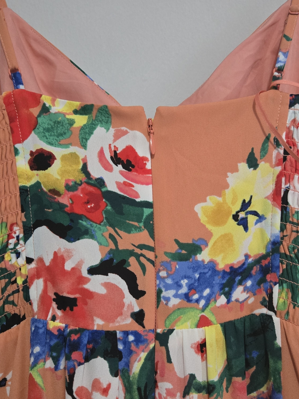 Express Peach Floral Maxi Dress - Picture 4 of 7